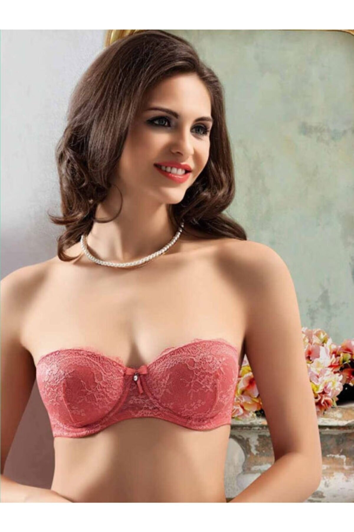 Belladonna Bella Donna 11039 Straplez Destekli Push Up Balenli Sütyen
