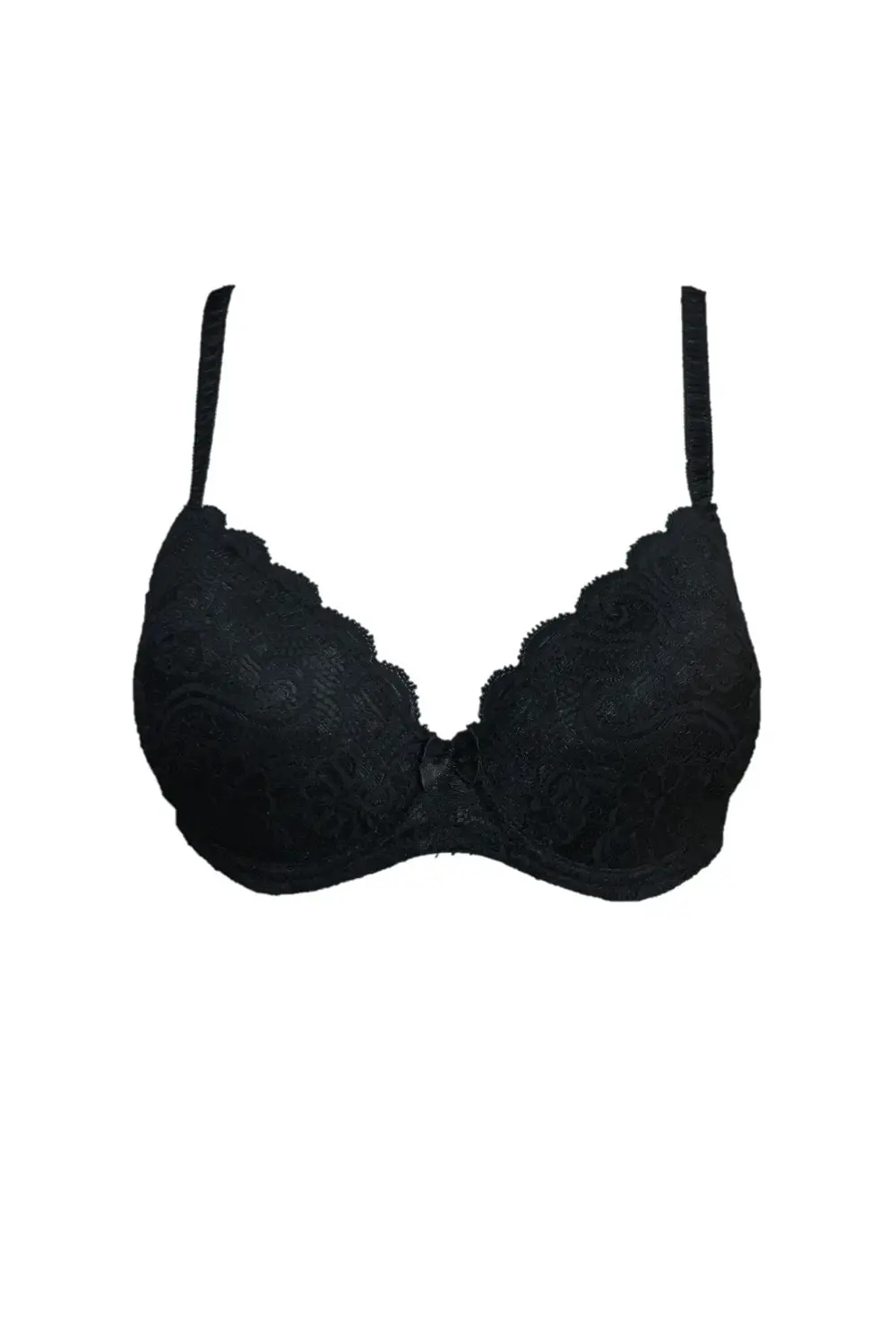 Bella Donna Dantelli Yarım Destekli Push-up Sütyen Siyah
