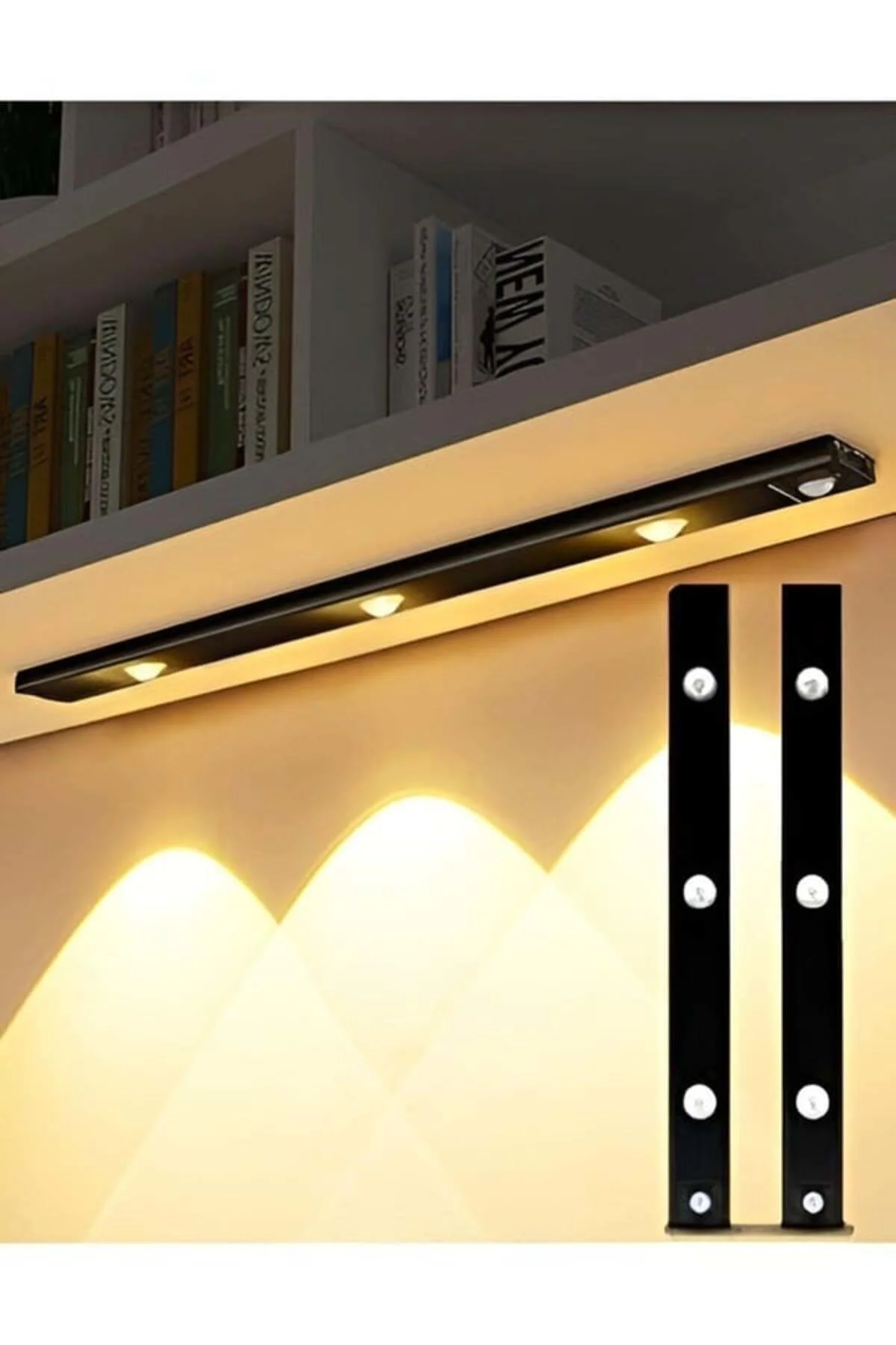 Bella Slim Cabinet Hareket Sensörlü Siyah Dimmerli LED Dolap Lamb
