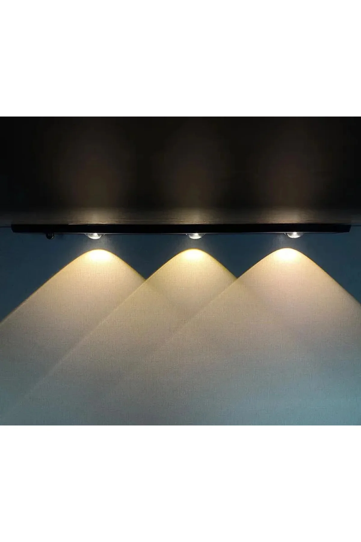Bella Slim Cabinet Hareket Sensörlü Siyah Dimmerli LED Dolap Lamb