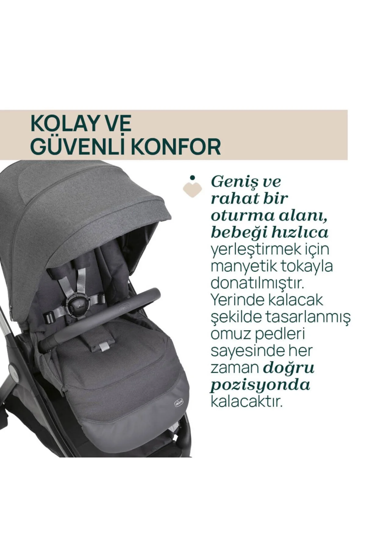 Bellagio Bebek Arabası Black Satin
