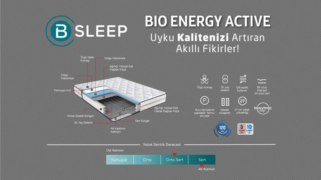 Bellona Bioenergy Active Yatak Çift Kişilik Ortopedik Çift Tarafl Bellona Bioenergy Active Yatak Çift Kişilik Ortopedik Çift Tarafl