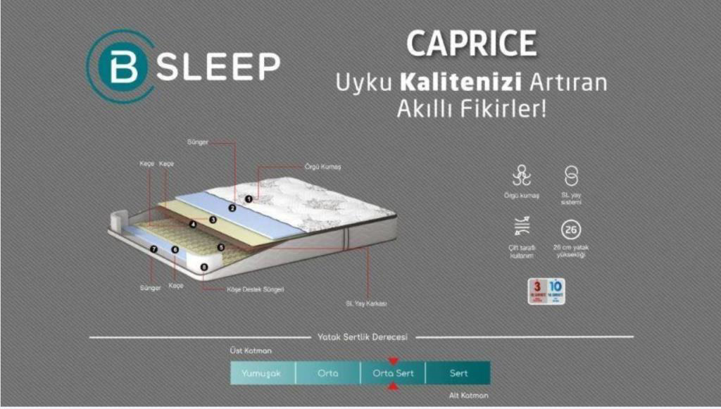 Bellona Caprice Full Ortopedik Çift Kişilik Yatak 180X200 Bellona Caprice Full Ortopedik Çift Kişilik Yatak 180X200