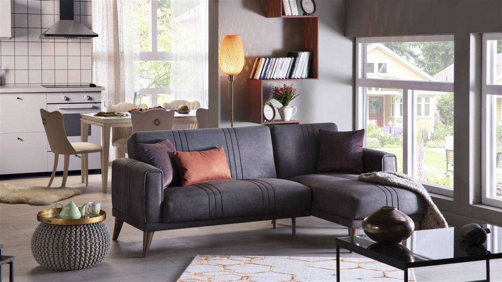 Bellona Ruby Sol Uzanmalı Köşe L Koltuk Yataklı Zerowall (Sıfır M Bellona Ruby Sol Uzanmalı Köşe L Koltuk Yataklı Zerowall (Sıfır M