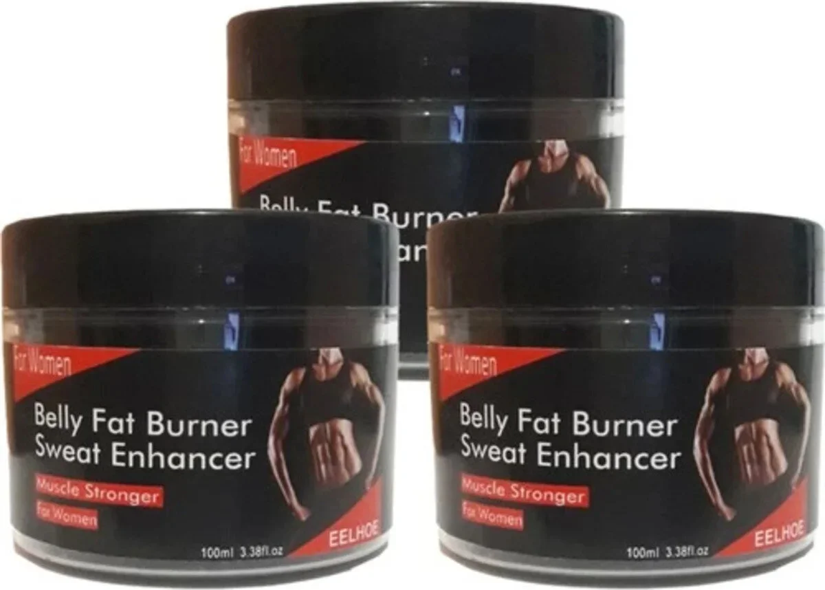 Belly Fat 3lü Burner Terletici Krem – Kadınlar İçin Karın Yağ Eritici 100 ml