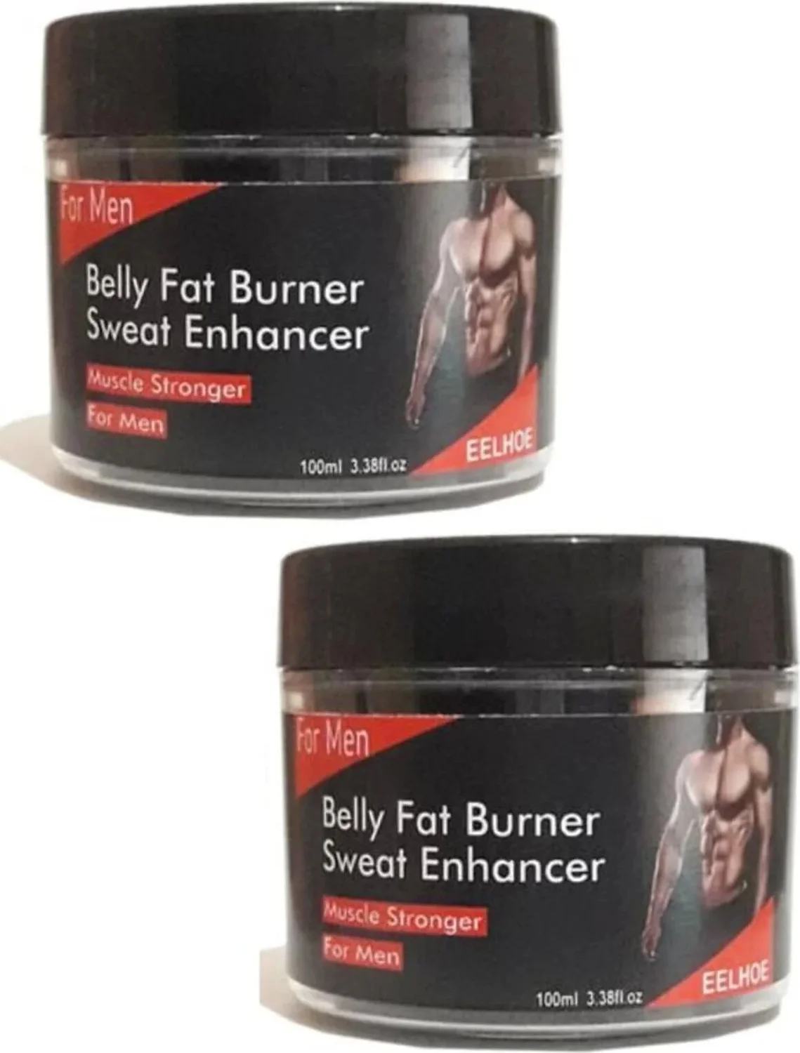 Belly Fat Burner Bölgesel Yağ Kremi - Kadınlar İçin 100ml 2'li Paket