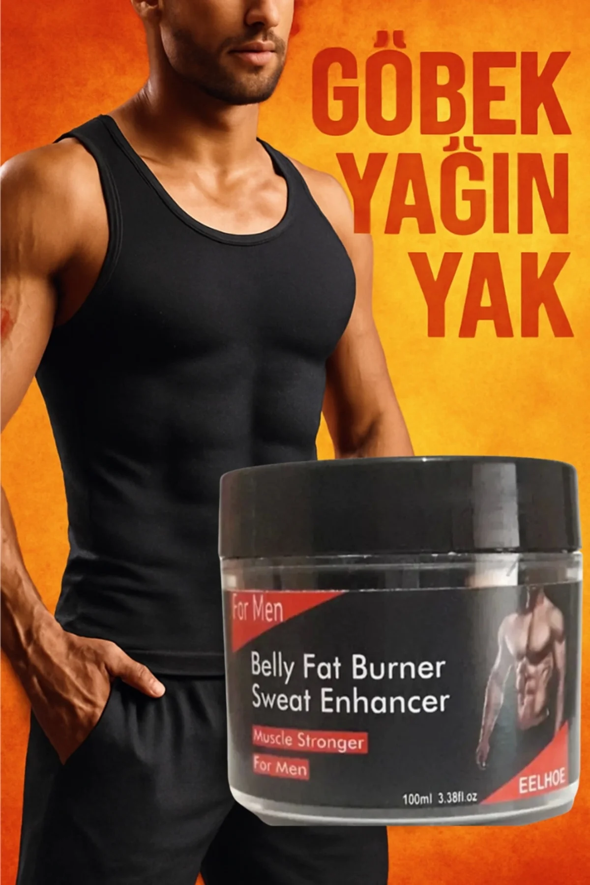 Belly Fat Burner Erkek Karın Yağı Eratic Krem 100ml Thermal