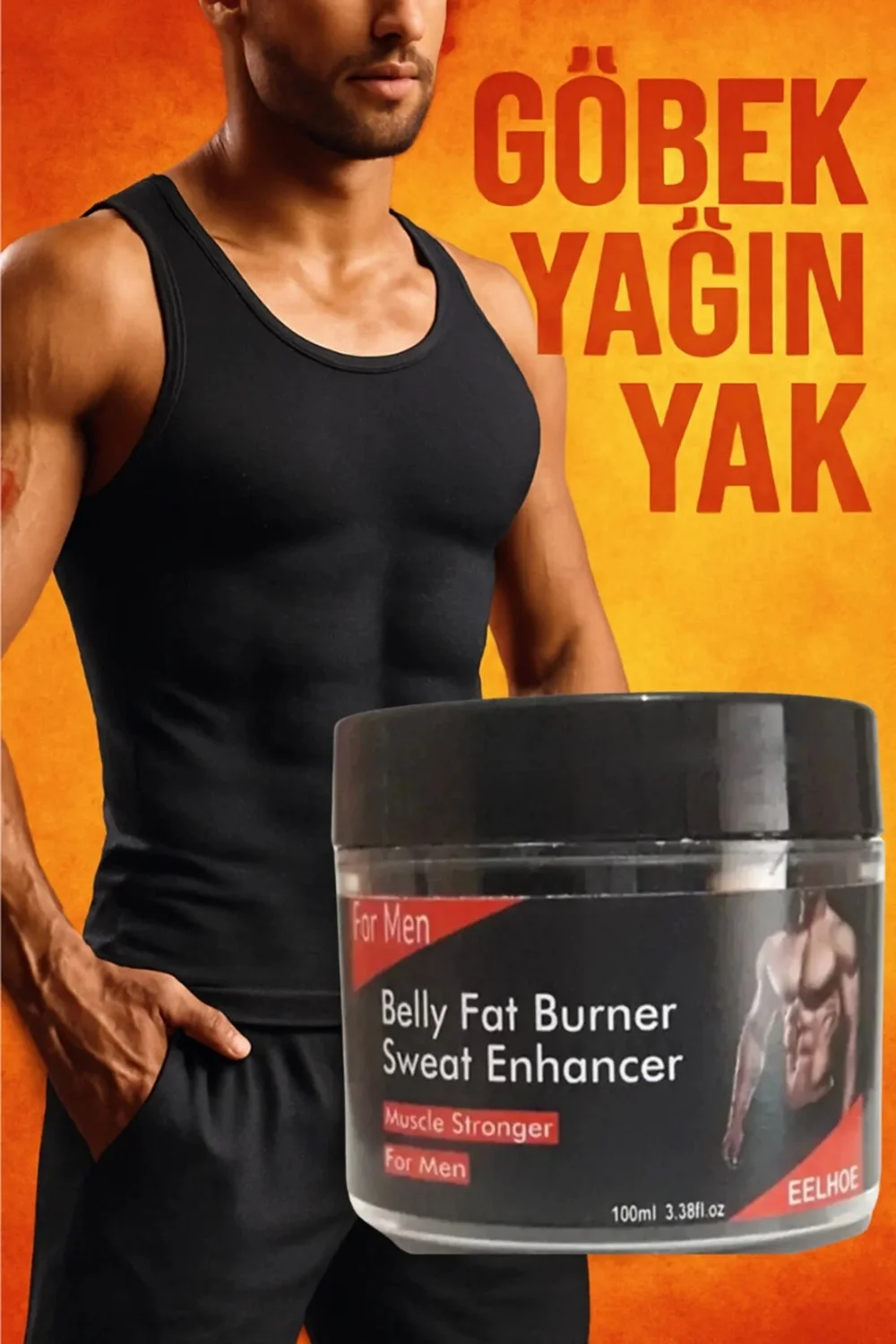 Belly Fat Burner Erkek Karın Yağı Erıtıcı Hızlı Krem 100ML Thermal