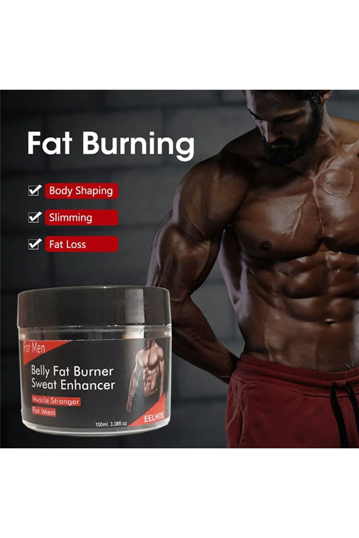 Belly Fat Burner - Erkek Karın Yağı Erıtıcı Hızlı Krem 100ml | Etkili Kilo Verdirici