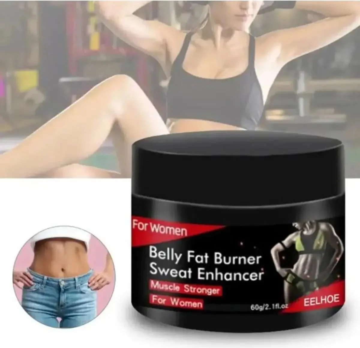Belly Fat Burner Kadınlar İçin Bölgesel İnceltme Kremi 100 ml 2 Adet