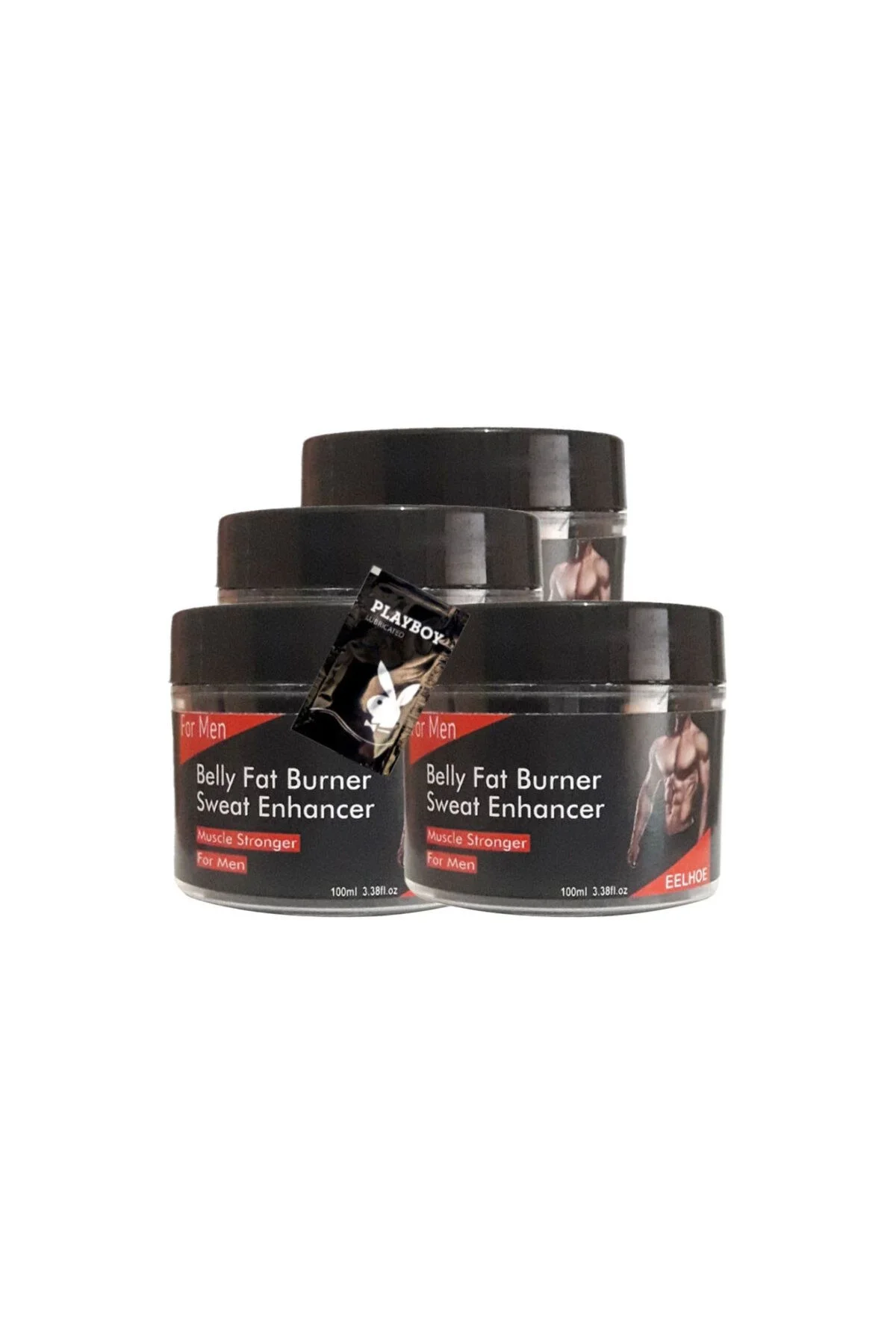 Belly FatBurner Karın Yağlarını Erteyen Masaj Bakım Kremi 4x100 ml + 1 Jel