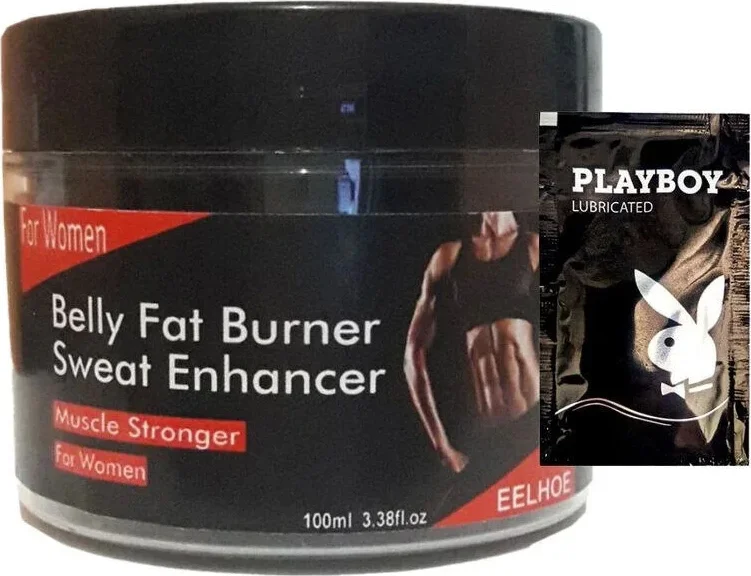 Belly Fatburner Ter Artırıcı Krem 100 ml + 1 Adet Jel ile Kadınlar İçin Karın Yağ Eritici