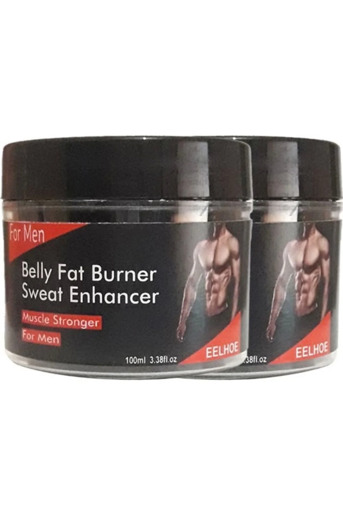 Belly Fatburner Vücut Şekillendirici Krem - Erkekler İçin Karın Yağ Eritici Ter Artırıcı Krem 100 ml (2'li Adet)