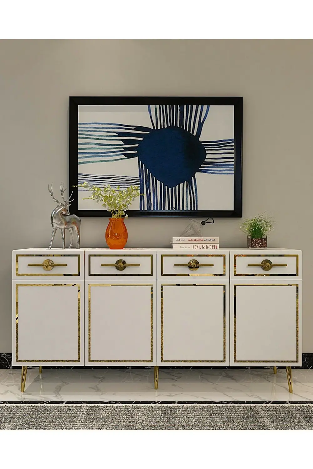 BELLYCT (KB150)  KONSOL BEYAZ-ALTIN