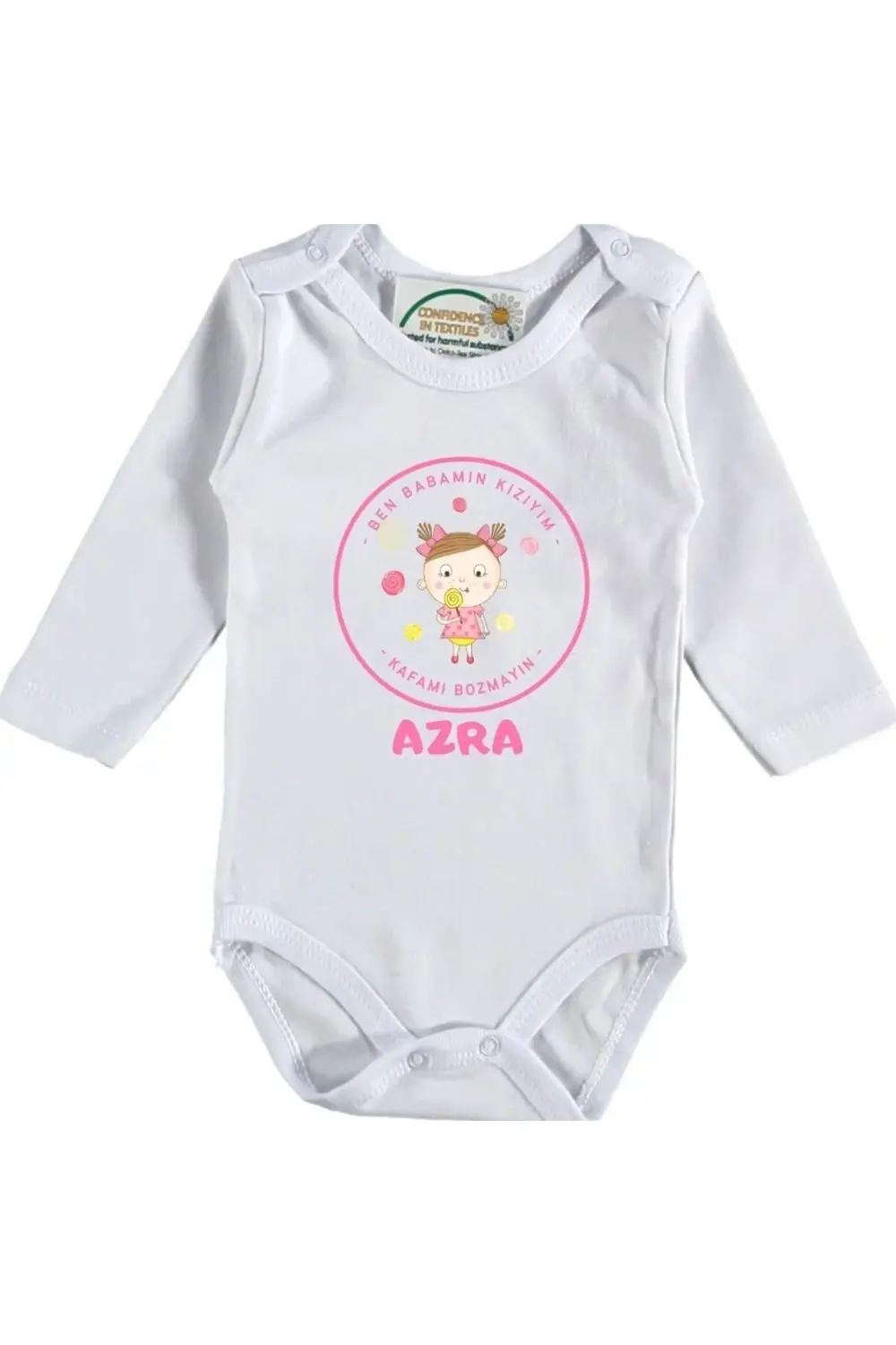 Ben Babamın Kızıyım Baskılı Bebek Zıbını