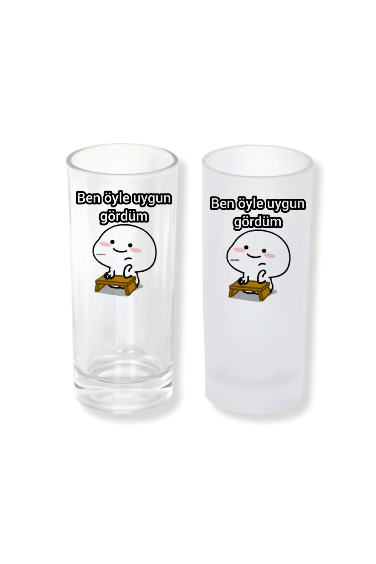 Ben Öle Uygun Gördüm Buzlu / Buzsuz Seçenekli Rakı Bardağı – 1 Ad