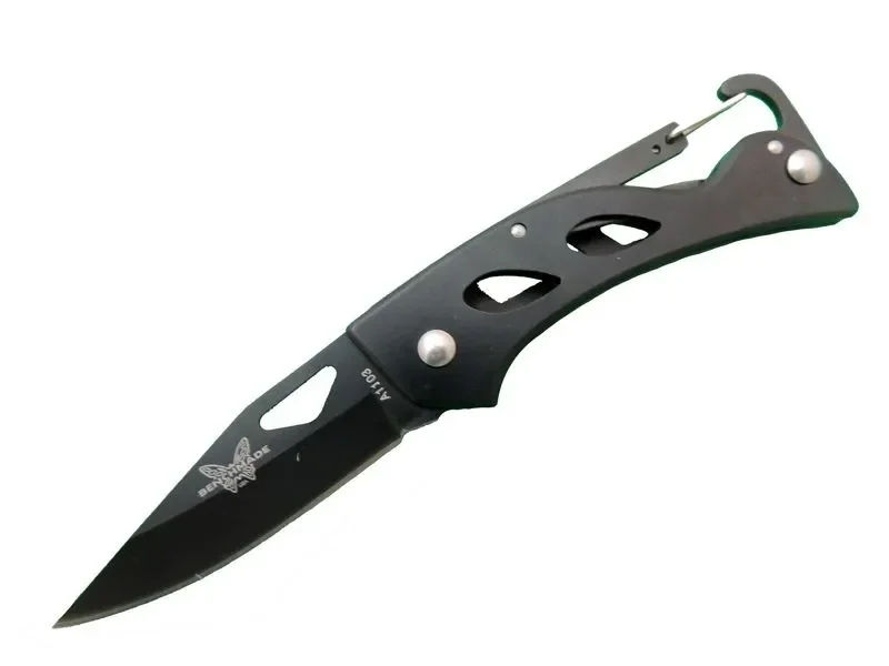 Benchmade A1103b Siyah Kamp Çakı 15 Cm - Kancalı Metal Saplı