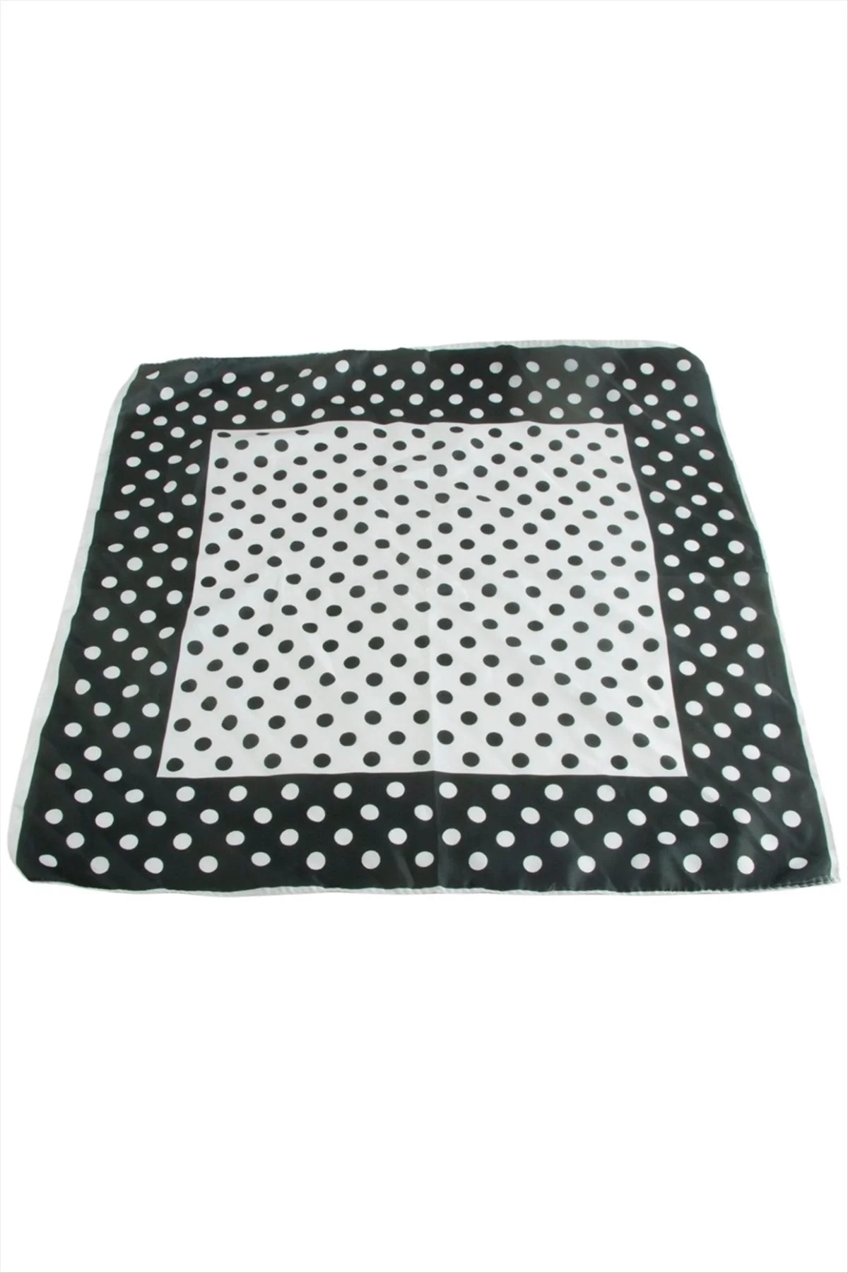 Benekli Desenli Zr Saten Fular 50*50 cm