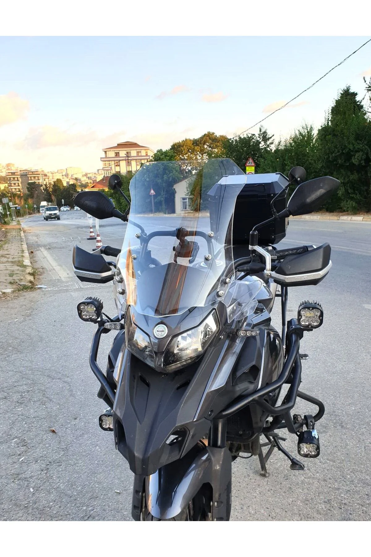 Benelli TRK 502 X Ön Cam 2017-2026 Model 54cm Şeffaf Renkli 4mm