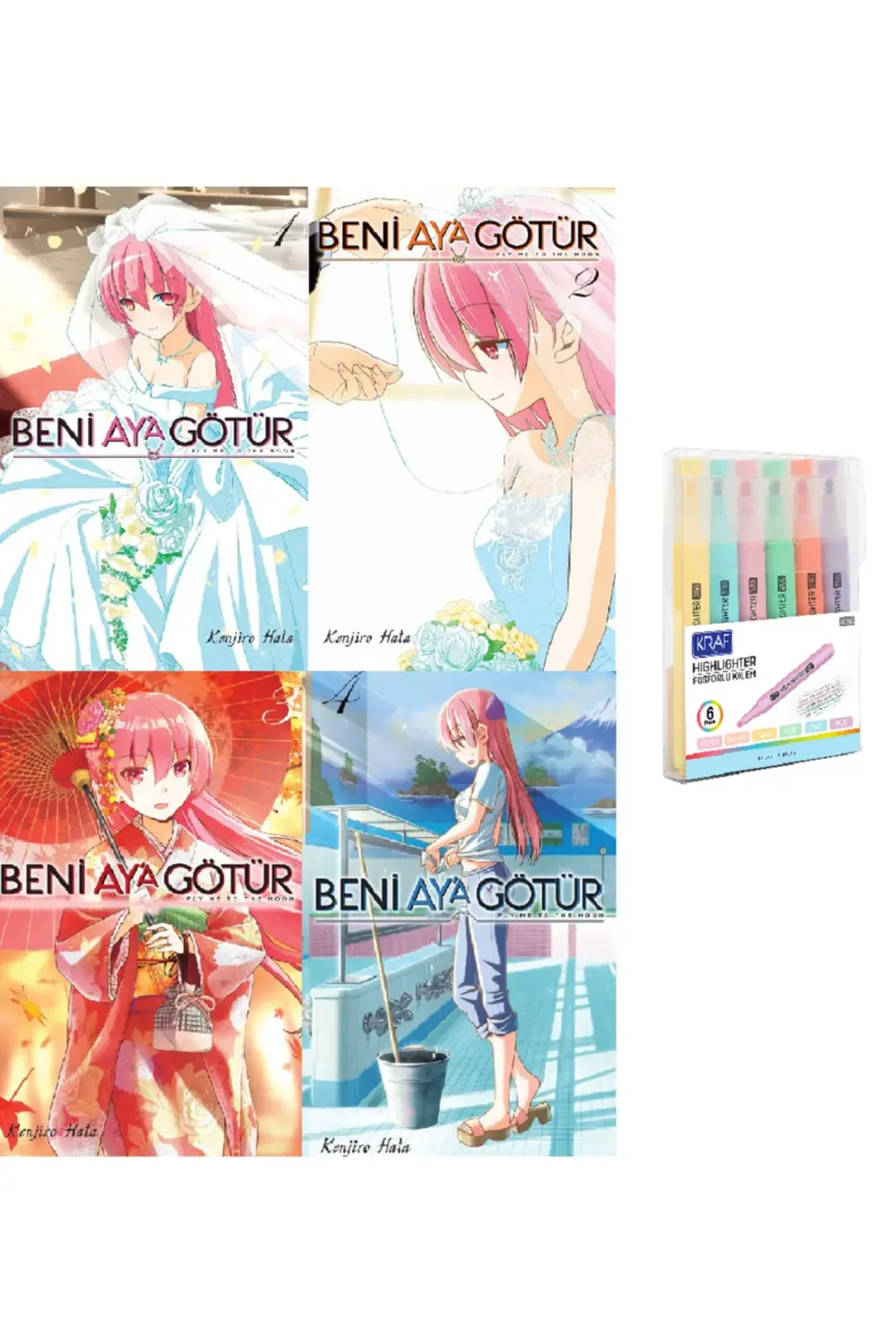 Beni Ay'A Götür 1 - 2 - 3 - 4 SET ( Kalem Set HD )