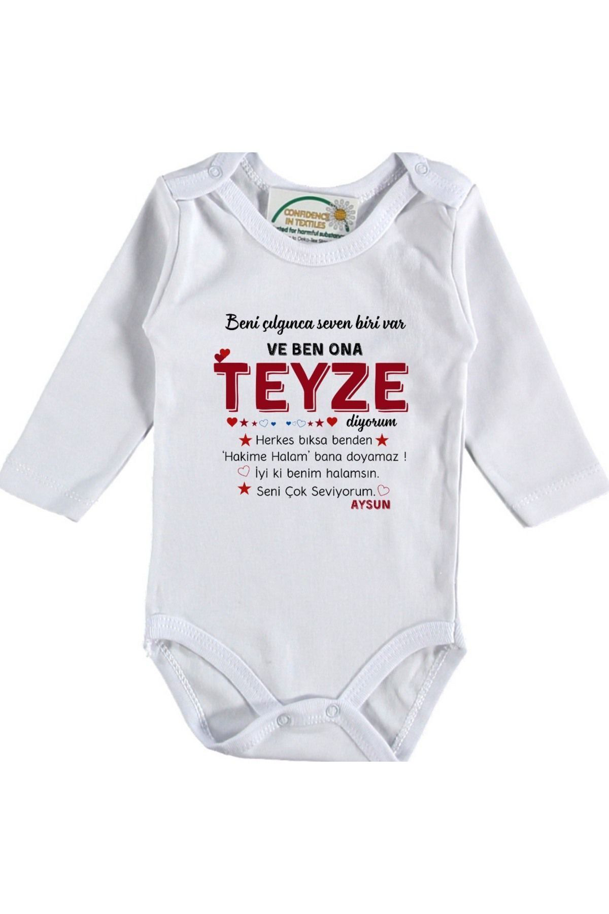 Beni Çılgınca Seven Biri var Ve ben Ona Teyze Diyorum Yazılı Kız 