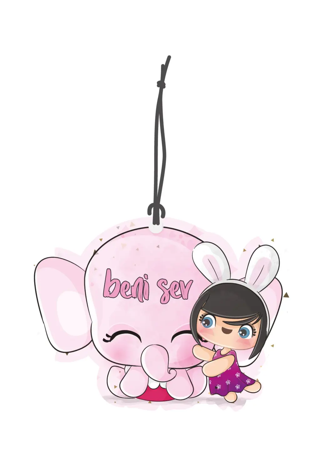 Beni Sev Görselli Oto Kokusu Dikiz Ayna Süsü Torpido Ve Oto Akse