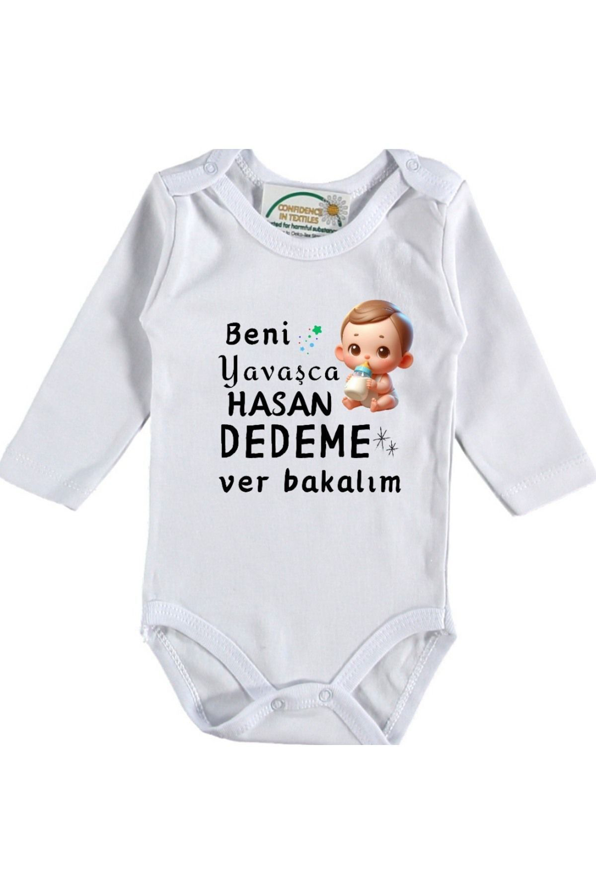 Beni Yavaşça ver bakalım Yazılı Bebek Zıbın