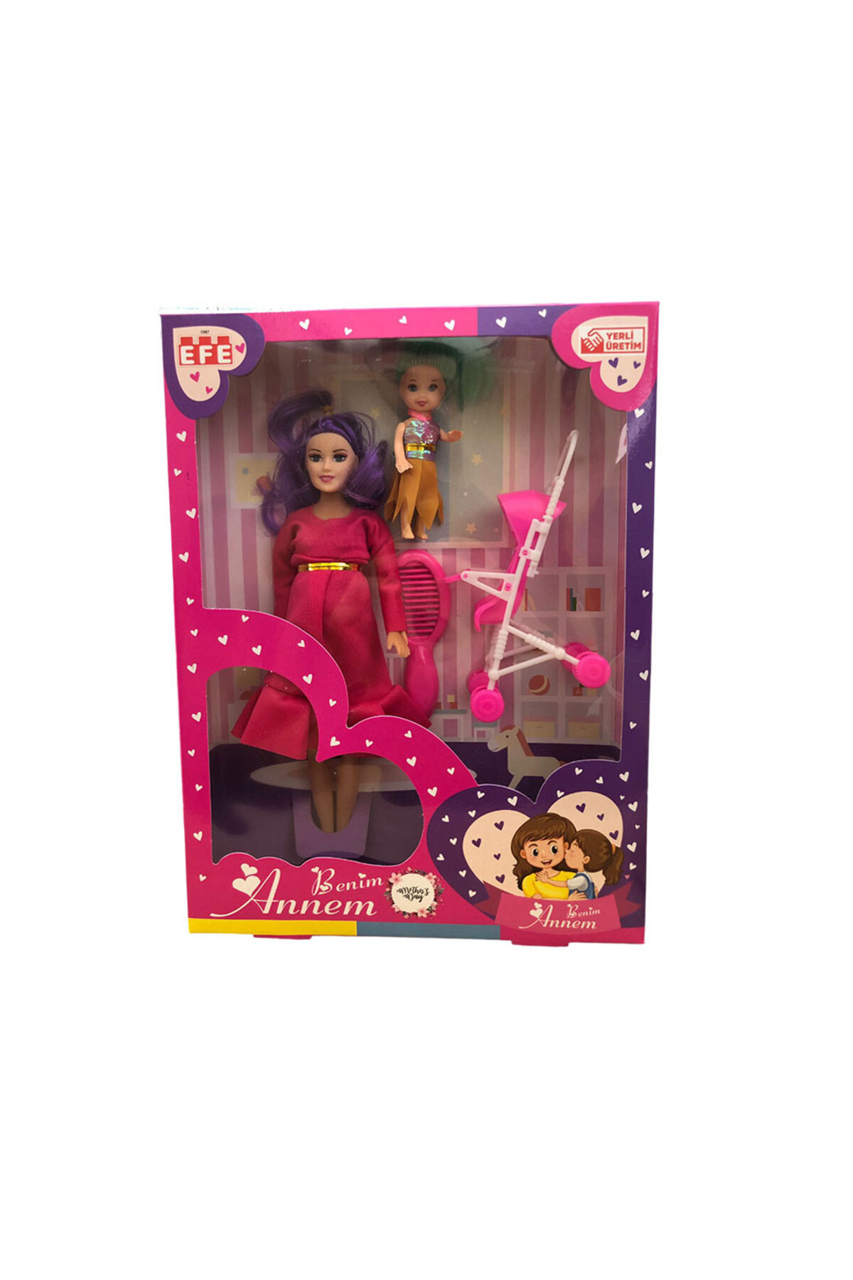 Oyuncak Store Benim Annem Arabalı Bebek Seti