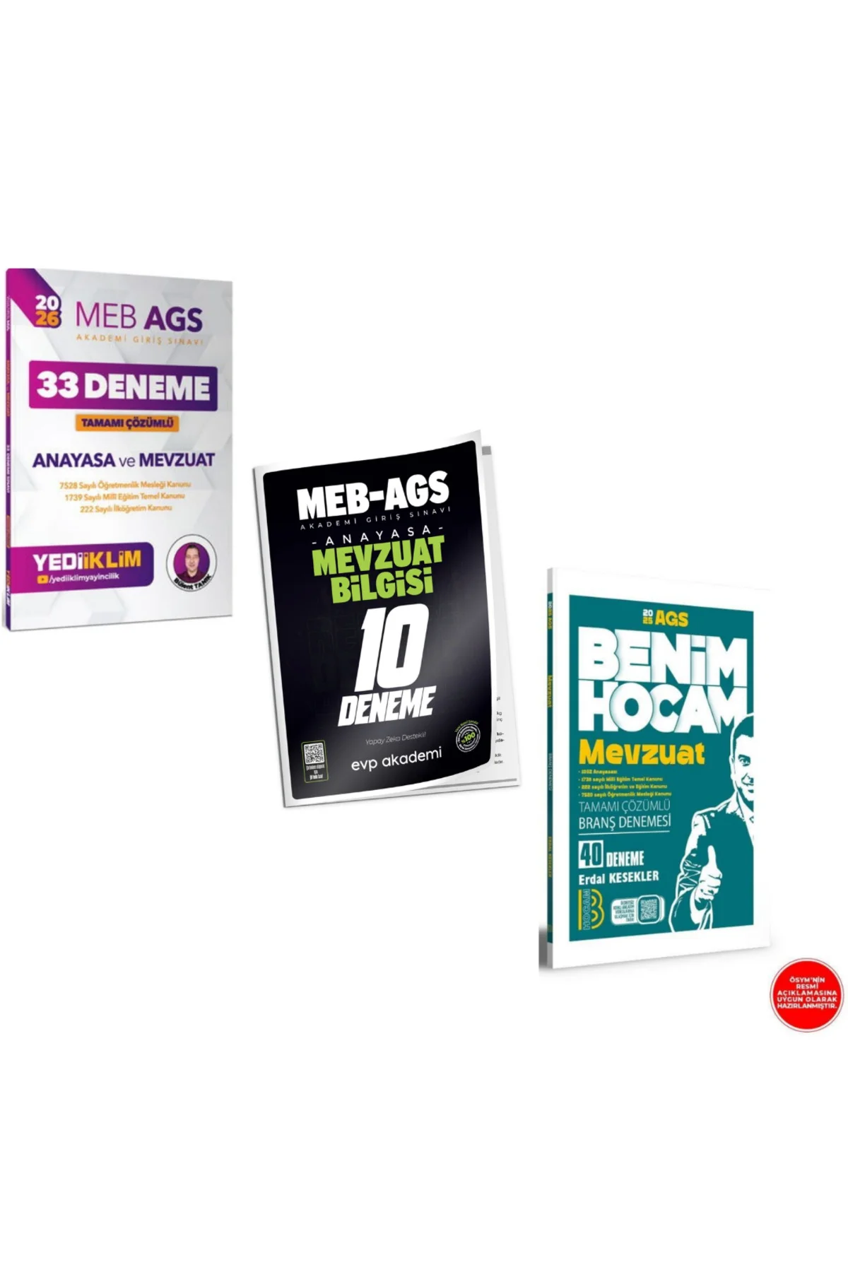 Benim Hocam 2026 MEB AGS Mevzuat 40 Branş Deneme & AGS Mevzuat De