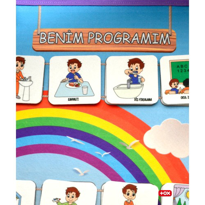 Benim Programım Keçe Cırtlı Duvar Panosu , Eğitici Oyuncak Benim Programım Keçe Cırtlı Duvar Panosu , Eğitici Oyuncak