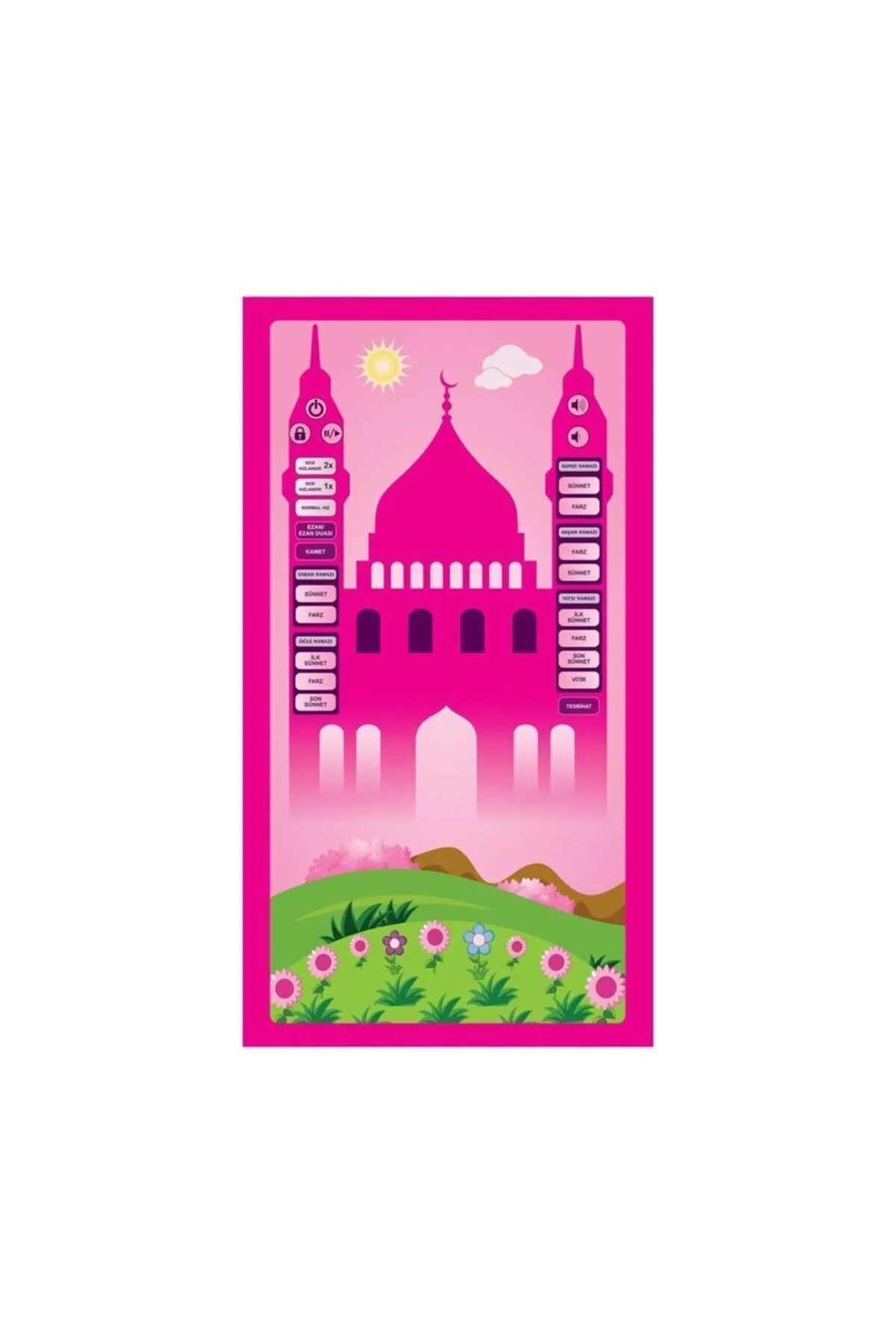 Benim Seccade - Çocuklar Için Sesli Namaz Kıldıran Seccade Pembe