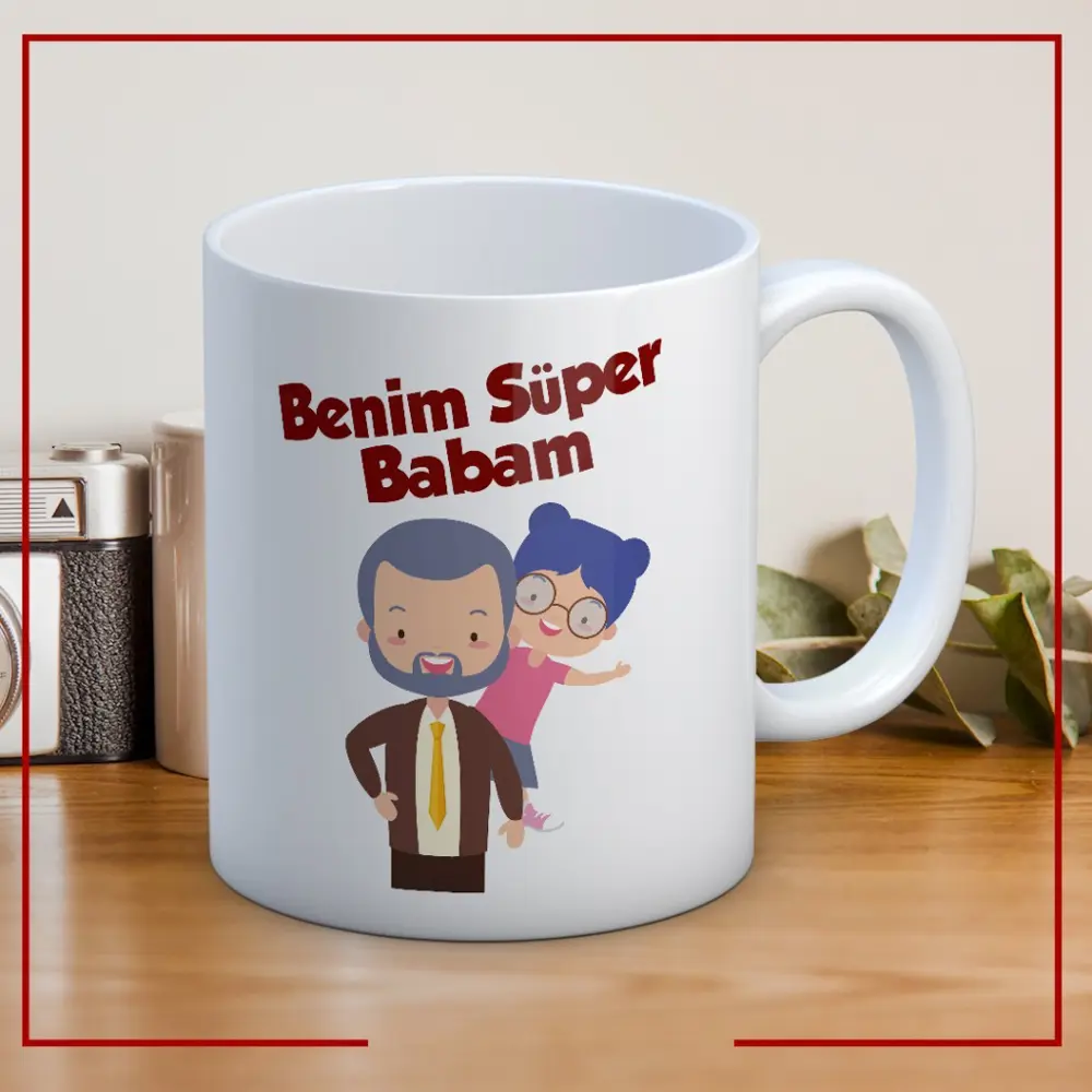Benim Süper Babam Baskılı Babalar Günü Kupa Bardak Kahve Kupa Bar Benim Süper Babam Baskılı Babalar Günü Kupa Bardak Kahve Kupa Bar