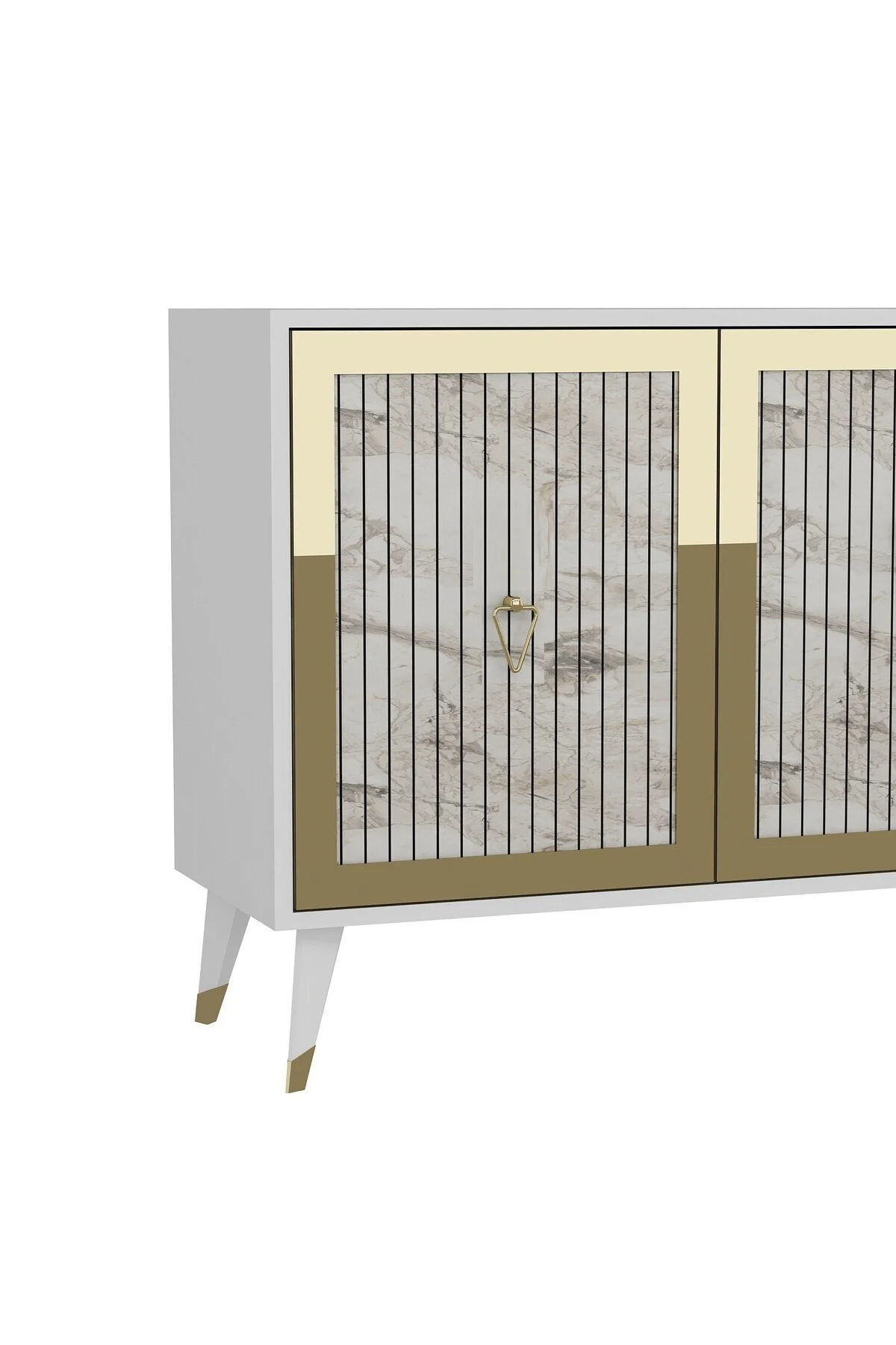 Bennerct (KX180) Konsol Beyaz-efesmermer-altın
