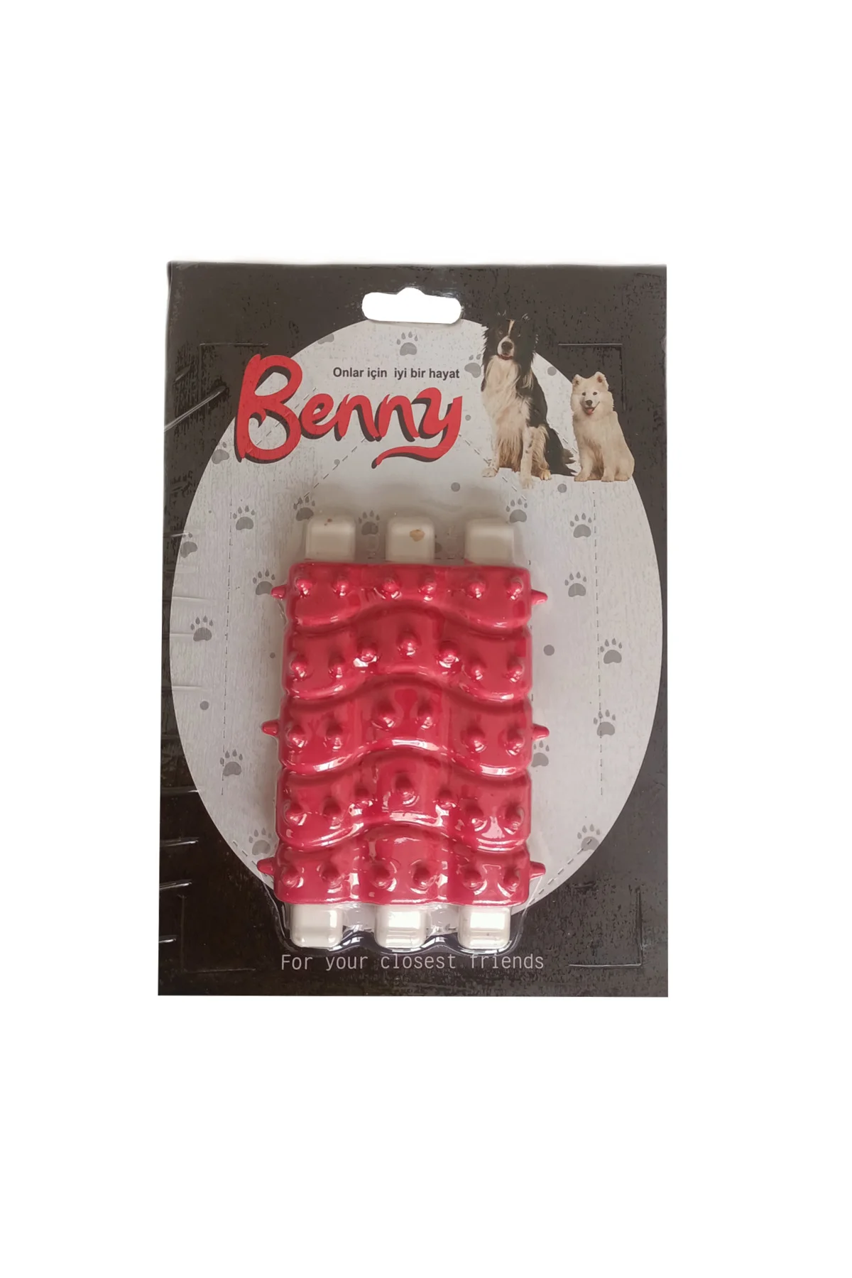 Benny Diş Kaşıma Köpek Oyuncağı Kaburga 10 cm 3 lü