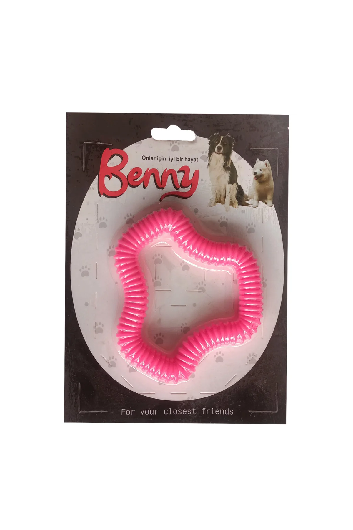 Benny Köpek Oyuncağı Sert 11 x 10 cm Pembe