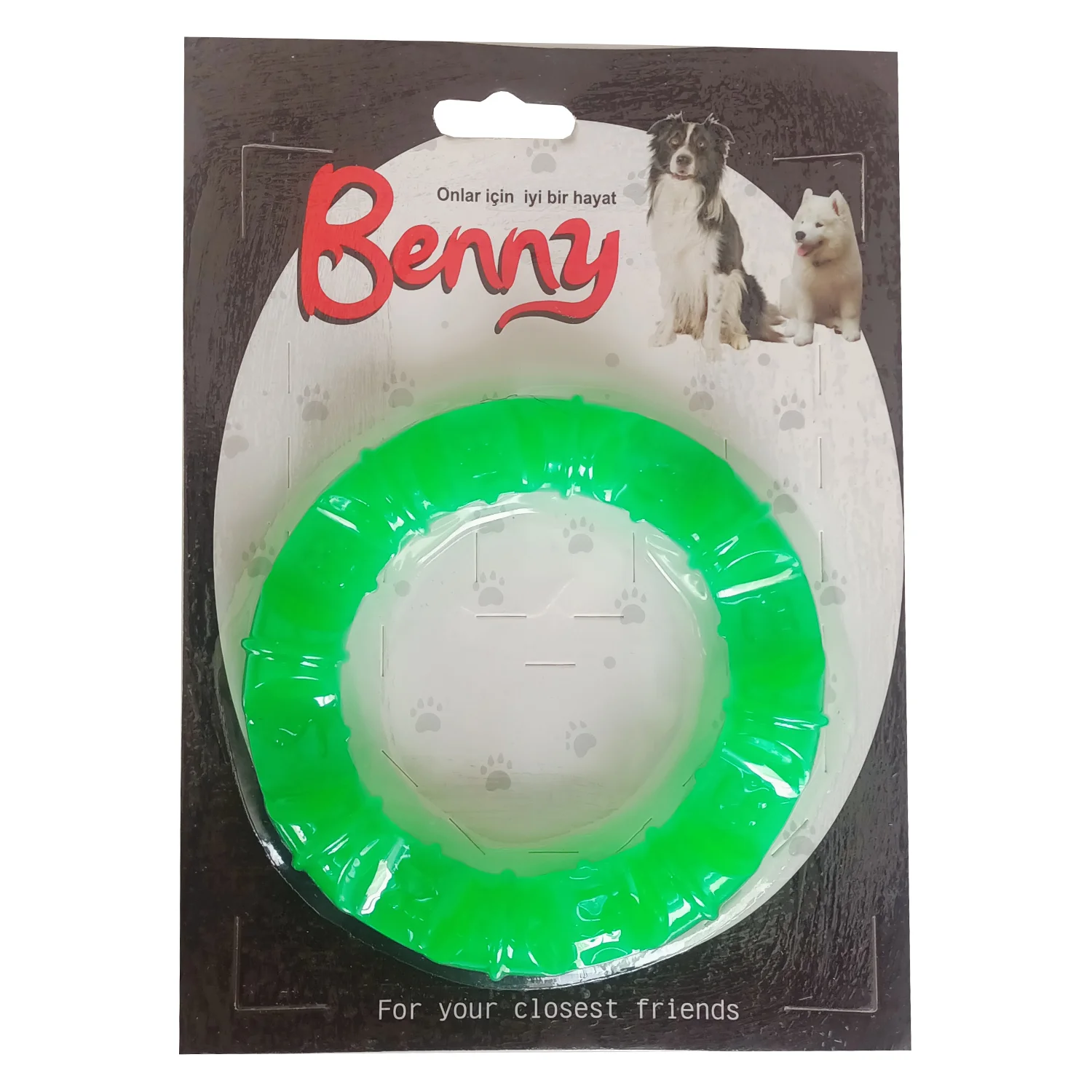Köpek Oyuncağı Yuvarlak Şekilli 11,5 cm Yeşil