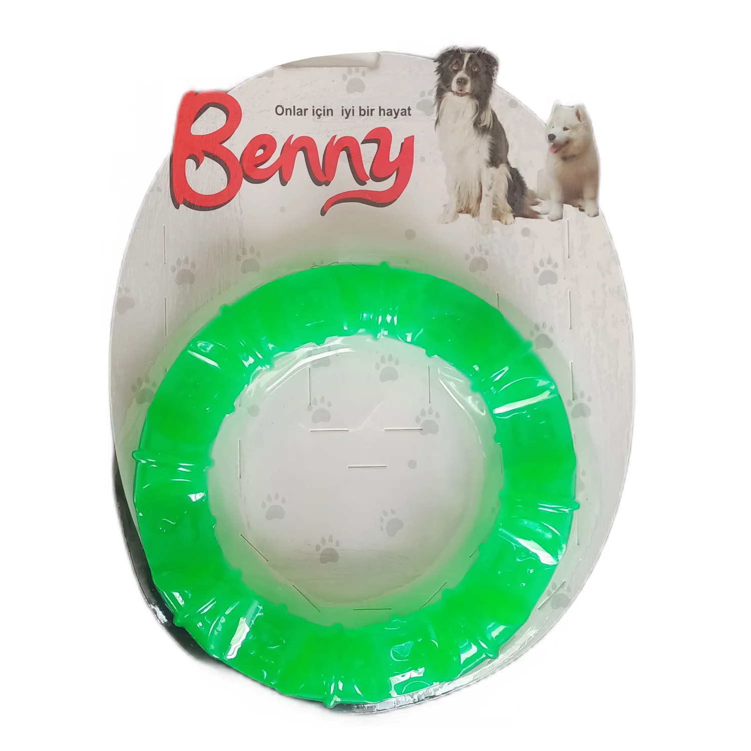 Köpek Oyuncağı Yuvarlak Şekilli 11,5 cm Yeşil