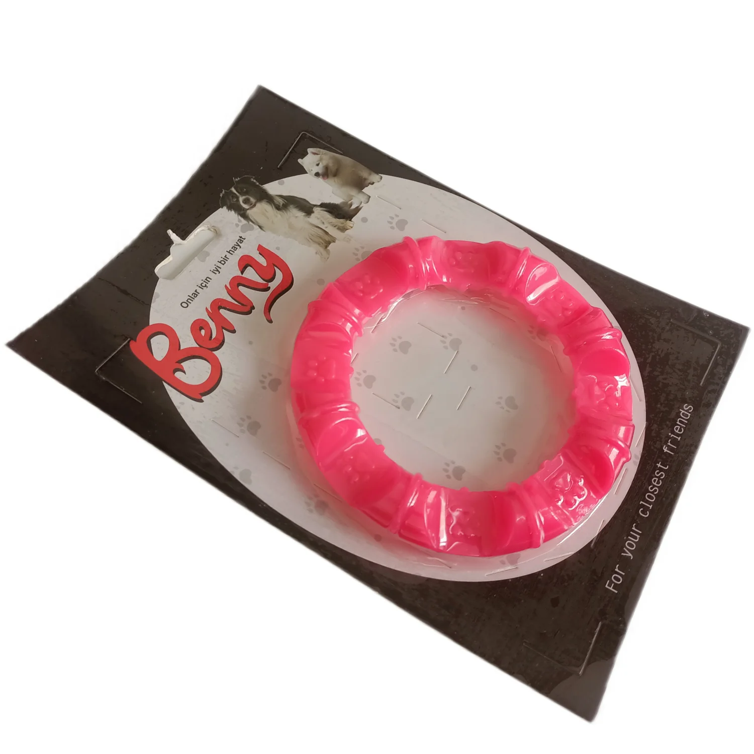 Köpek Oyuncağı Yuvarlak Şekilli 11,5 cm Pembe