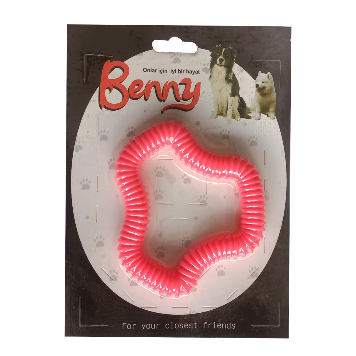 Köpek Oyuncağı Sert 11 x 10 cm Kırmızı