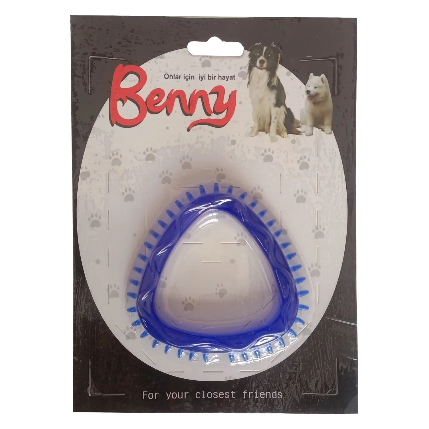 Köpek Oyuncağı Üçgen 8 x 8.5 cm Mavi