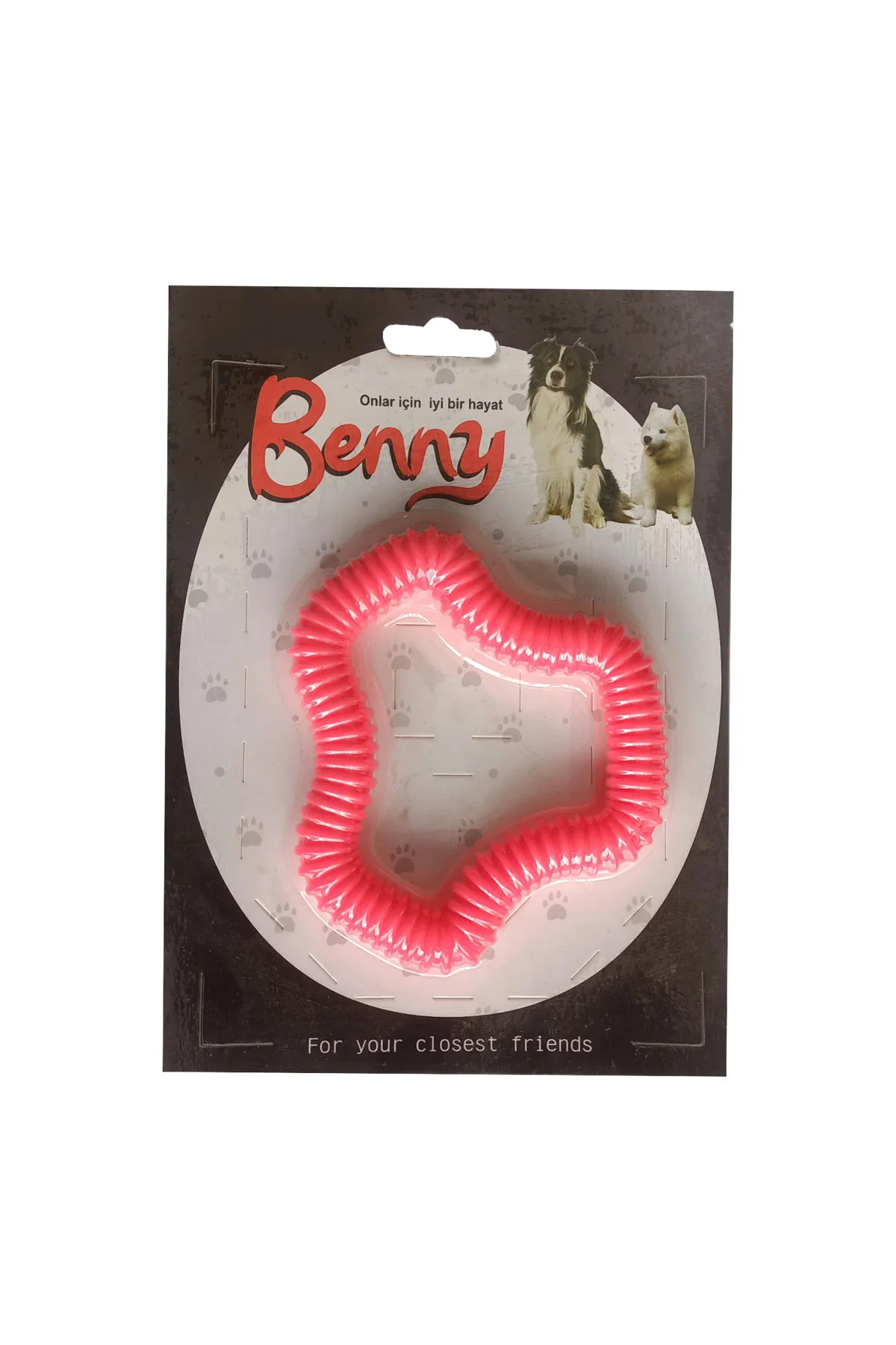 Benny Köpek Oyuncağı Sert 11 x 10 cm Kırmızı