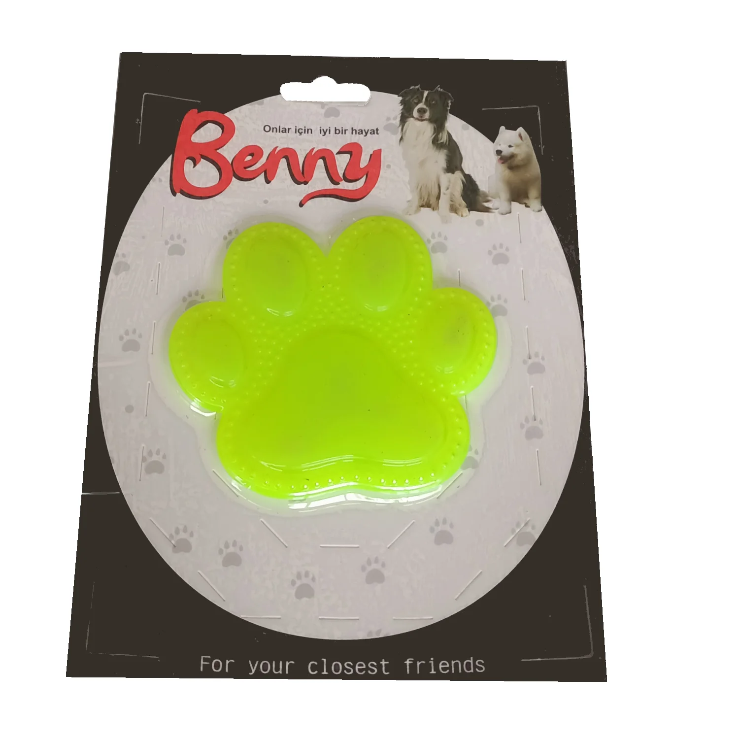 Köpek Oyuncağı Pati 9,5 x 9 cm Sarı