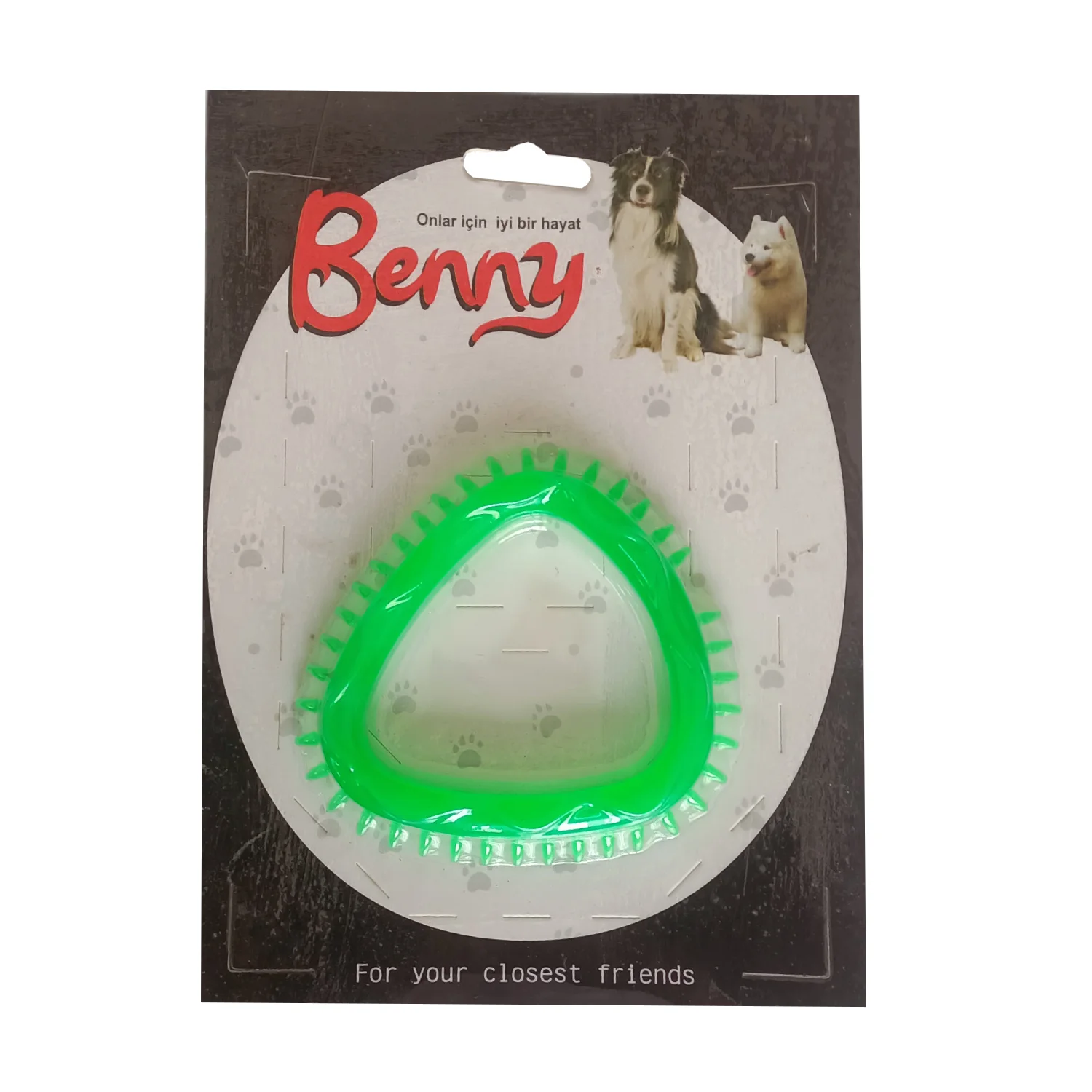Köpek Oyuncağı Üçgen 8 x 8.5 cm Yeşil