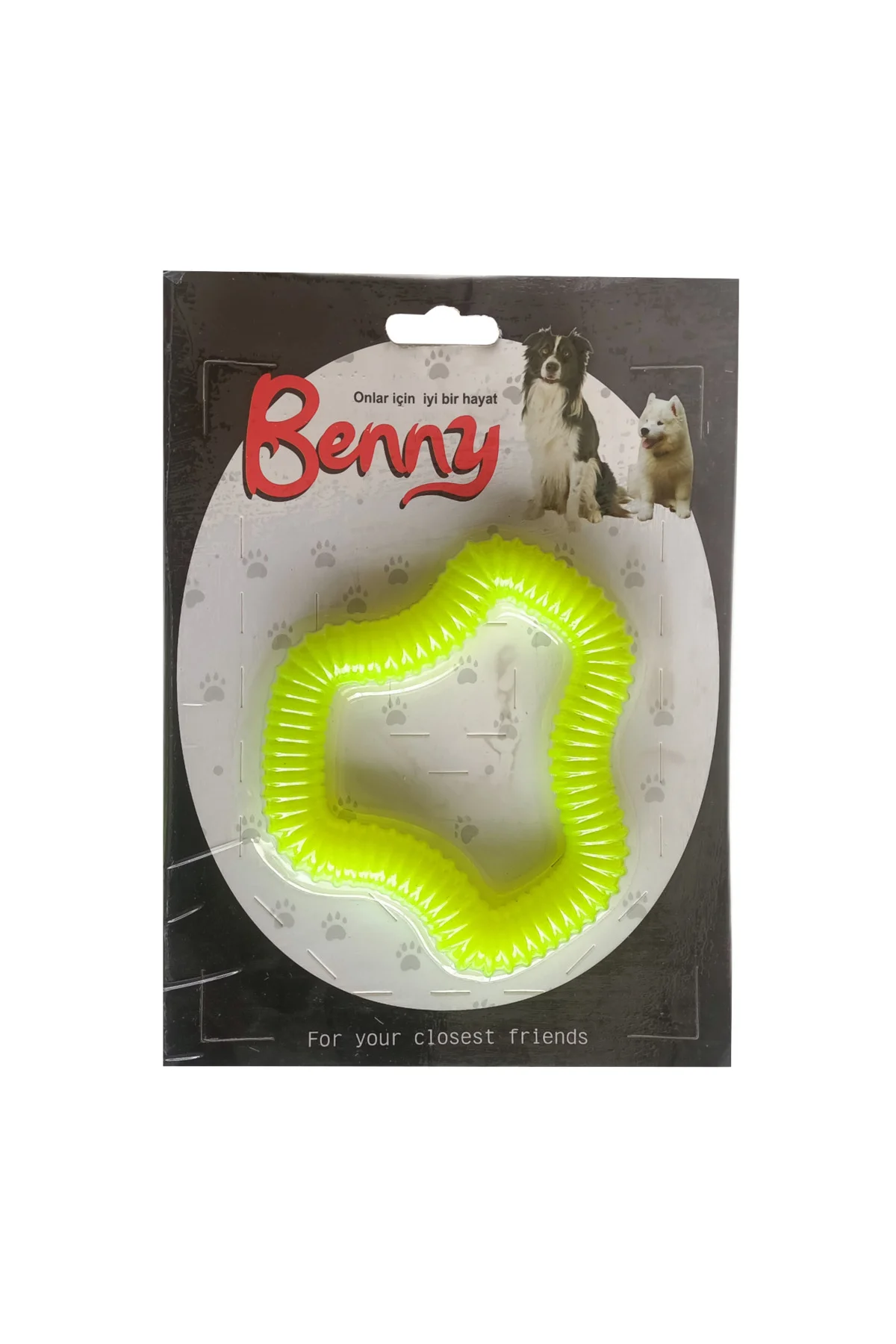 Benny Köpek Oyuncağı Sert 11 x 10 cm Neon Yeşil