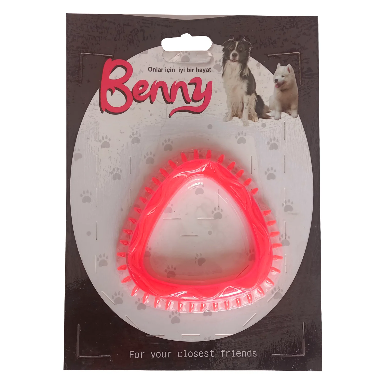 Köpek Oyuncağı Üçgen 8 x 8.5 cm Kırmızı