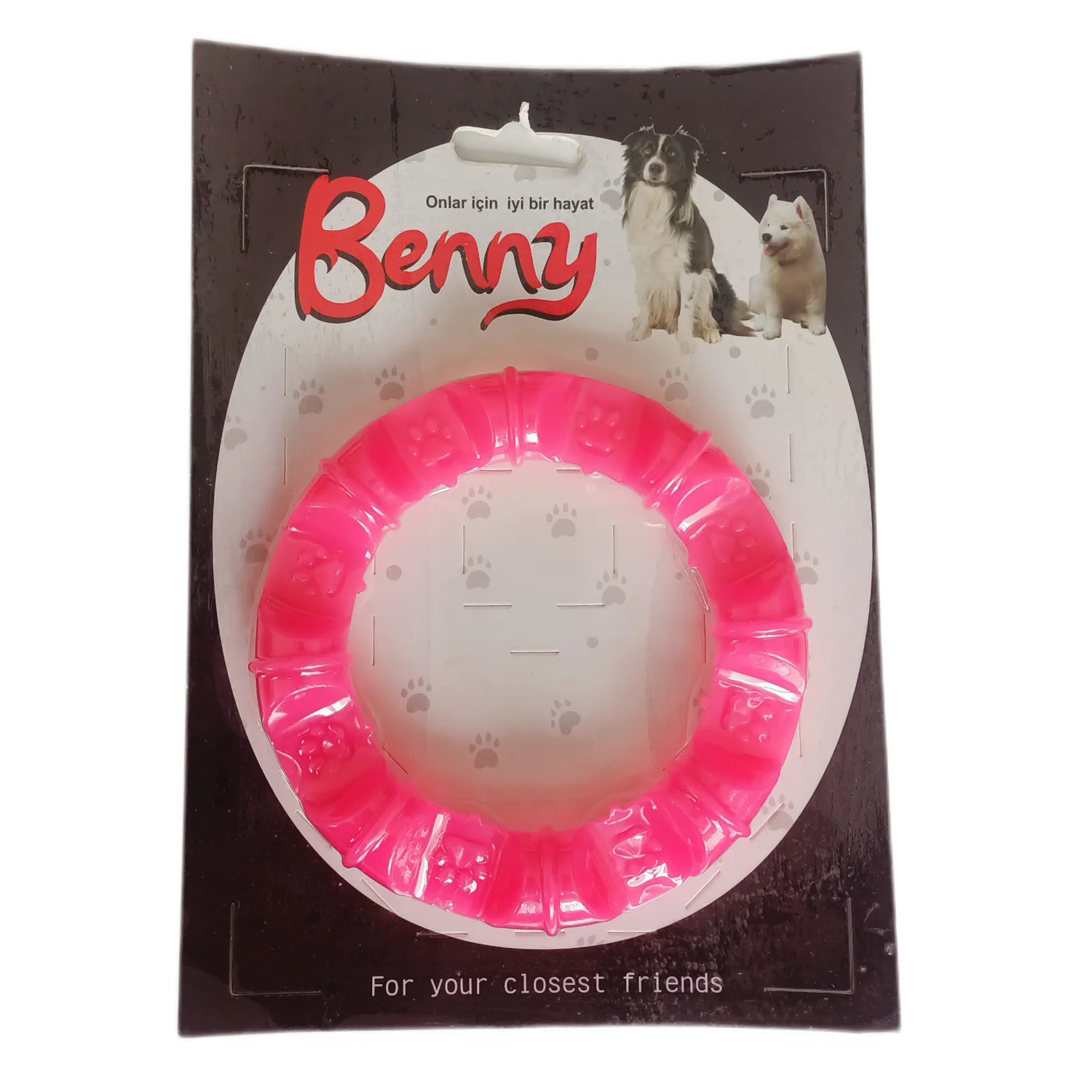 Köpek Oyuncağı Yuvarlak Şekilli 11,5 cm Pembe