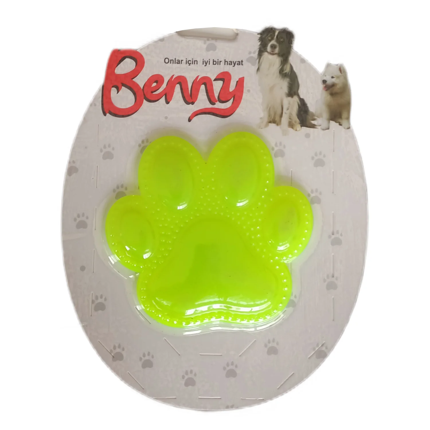 Köpek Oyuncağı Pati 9,5 x 9 cm Sarı