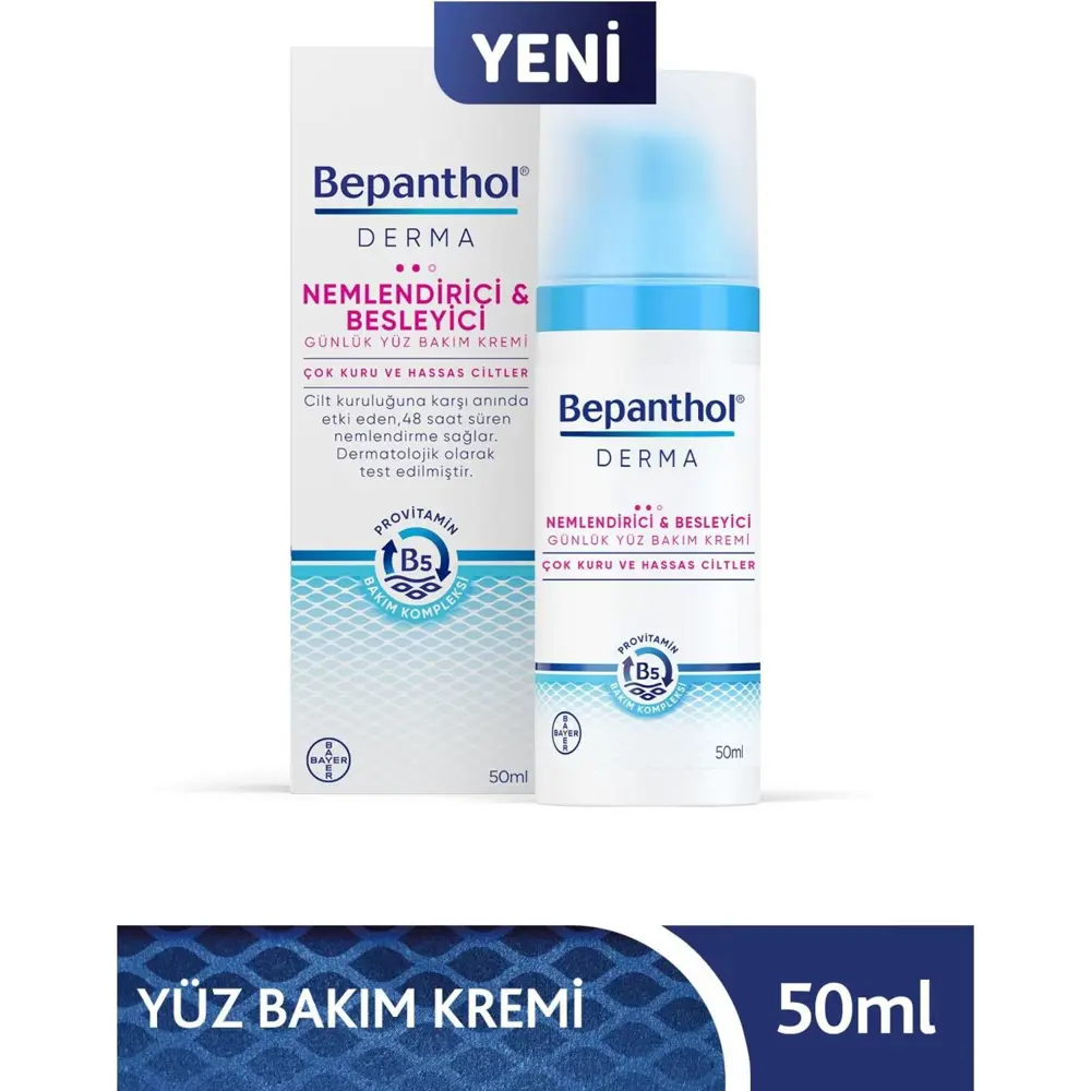 Bepanthol Derma Nemlendirici Besleyici Günlük Yüz Bakım Kremi Çok Bepanthol Derma Nemlendirici Besleyici Günlük Yüz Bakım Kremi Çok