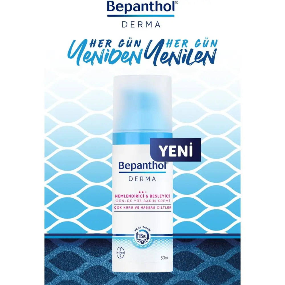 Bepanthol Derma Nemlendirici Besleyici Günlük Yüz Bakım Kremi Çok Bepanthol Derma Nemlendirici Besleyici Günlük Yüz Bakım Kremi Çok