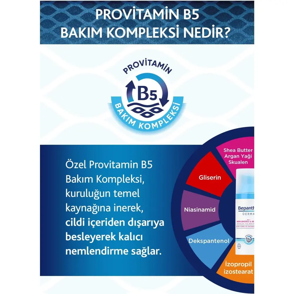 Bepanthol Derma Nemlendirici Besleyici Günlük Yüz Bakım Kremi Çok Bepanthol Derma Nemlendirici Besleyici Günlük Yüz Bakım Kremi Çok